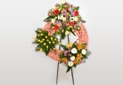 Corona de flores frescas Con Amor