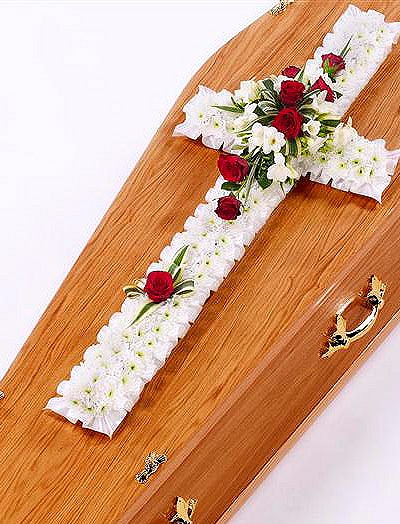 Foto Cruz de Flores Blanca Classic style