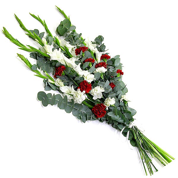 Foto Funeral bouquet of varied flowers