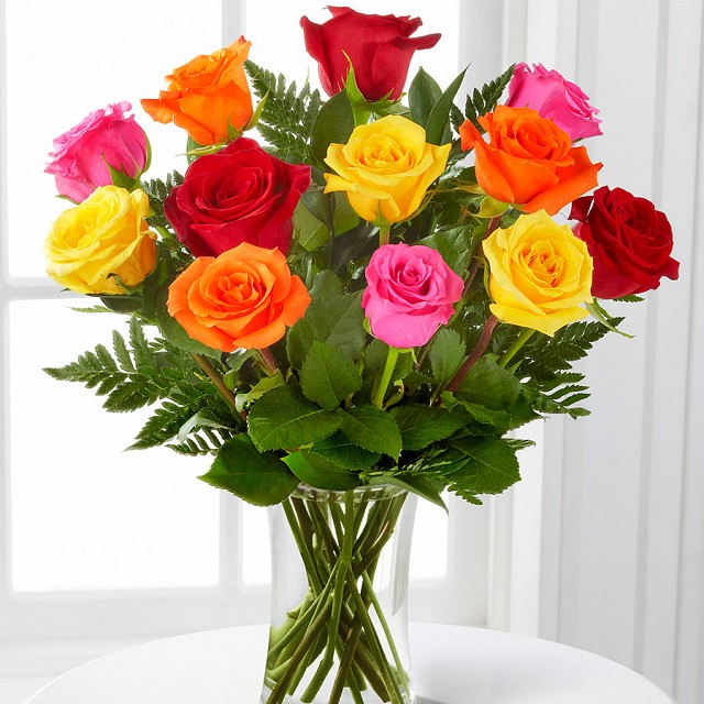 Foto Varied roses bouquet